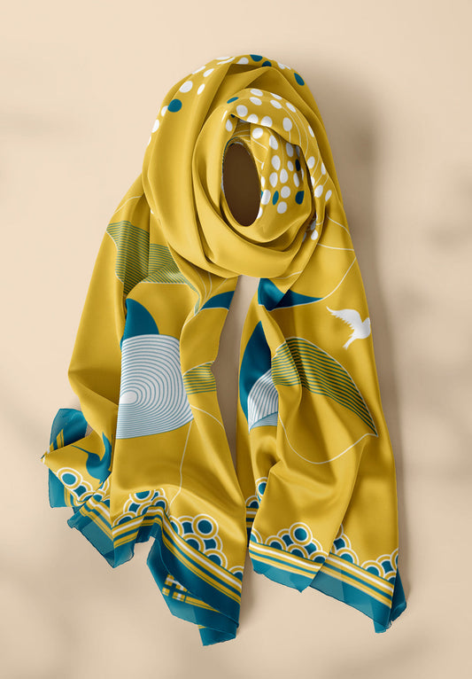 Petals Paradise Silk Dupatta